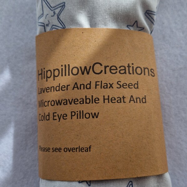 Weighted flaxseed and lavender eye pillow