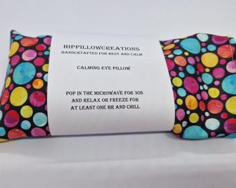 Organic Lavender & Flaxseed Weighted Eye Pillow With Removable Cover