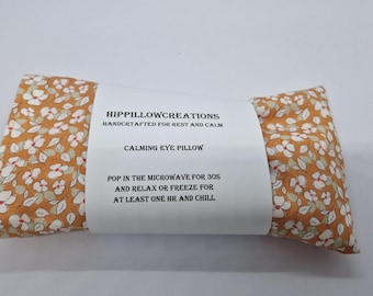 Organic Lavender & Flaxseed Weighted Eye Pillow With Removable Cover