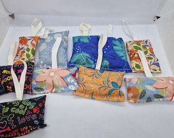Juego de 10 bolsitas de lavanda orgánica para cajones, lavanda orgánica, frescura para la ropa, antipolillas.