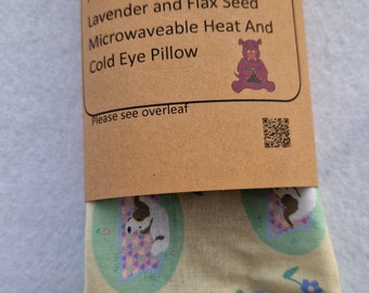 Weighted flaxseed and lavender eye pillow
