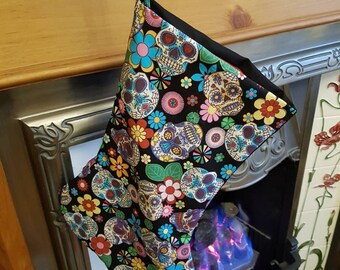 Day of the dead fully lined Christmas Stocking
