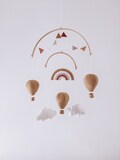 Hot air balloon mobile. Baby mobile. Birth gift. Baby shower. product logo