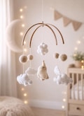 Elephant Baby Mobile – Neutral Nursery Décor - baby shower gift - newborn gift product logo