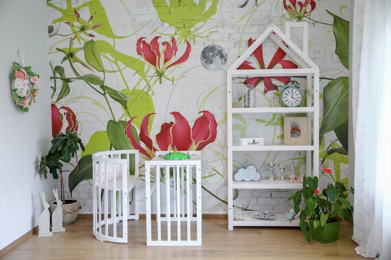 Kids Book Organizer Kids Bedroom House Shaped Shelf Wooden House Shelf Nursery Shelf Wood House Shelf Book Storage Book Caddy Kids Bedroom