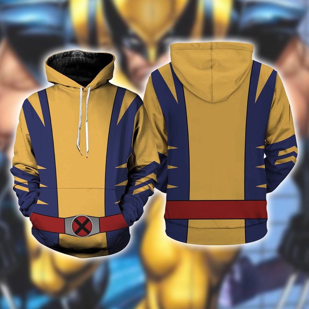 Unisex Wolverine 3D Full Over Print Hoodie Xmen Wolverine Etsy
