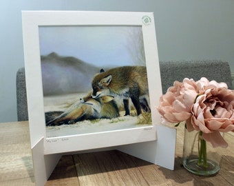 Fox Painting Fox Drawing Limited Edition Giclee Print - My Love (Multi Award Winning Artist)