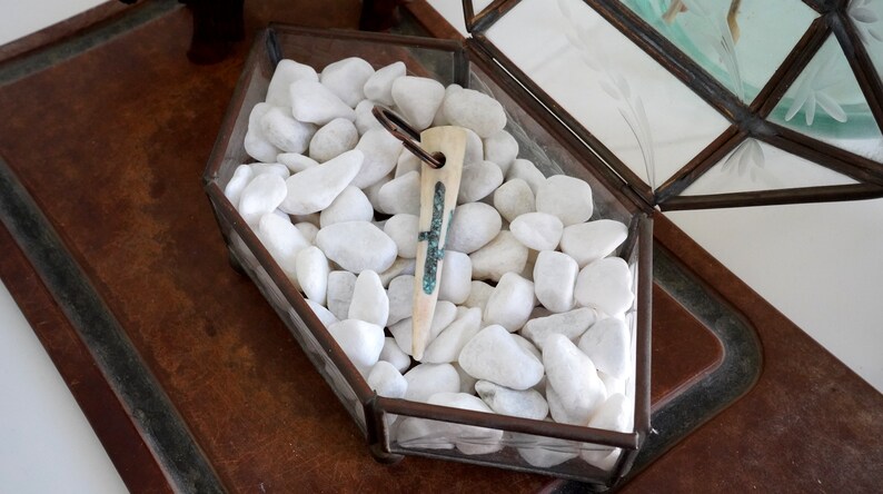 Cactus Arrow Antler Inlay Keychain