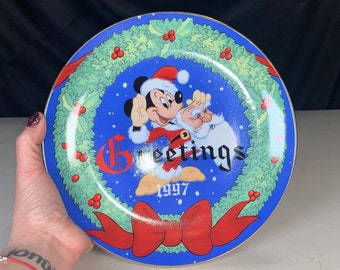 Vintage Lenox Disney Collectible Plate, 1997, Mickey & Co Trimming