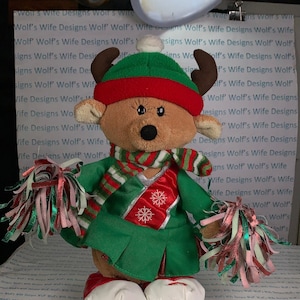 Gemmy Holiday, Cheerleader, Rentier, mechanisch, Plüsch-Rentier Art of Works