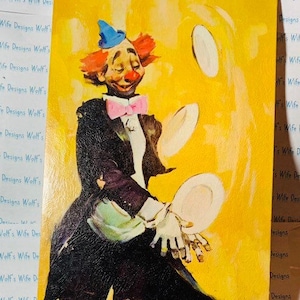 Rico Tomas clown Juggling plates painting print #228