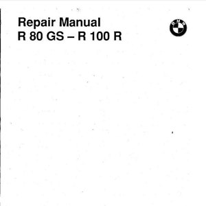 1980-1995 BMW R80GS R100GS R100R R 80 GS R 100 gs r 100 r PDF Manuale di riparazione e assistenza per motociclette, specifiche tecniche, inglese, 336 pagine