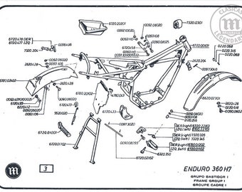 Montesa Enduro 360 H7 67M Parts Manual PDF 41 Page Digital Manual 1982-1987