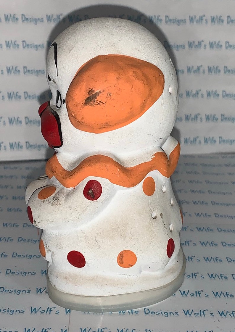pepper Vintage bisque porcelain salt or sugar shaker vintage clown