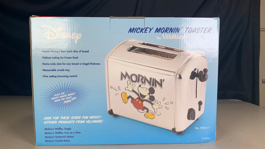 Villawear Mickey Mouse Musical Toaster 55511 New in Box Etsy