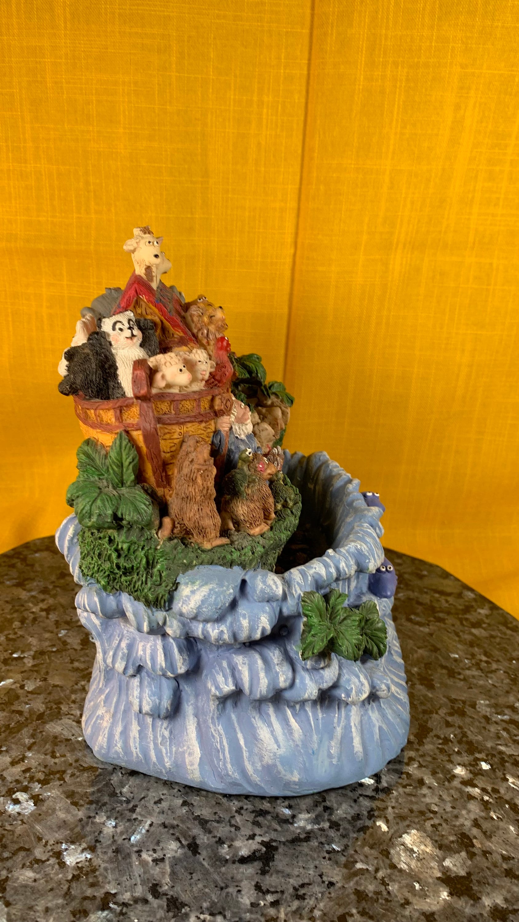 Musical Noahs Mini Table Top Fountain Waterfall Please Read NOT