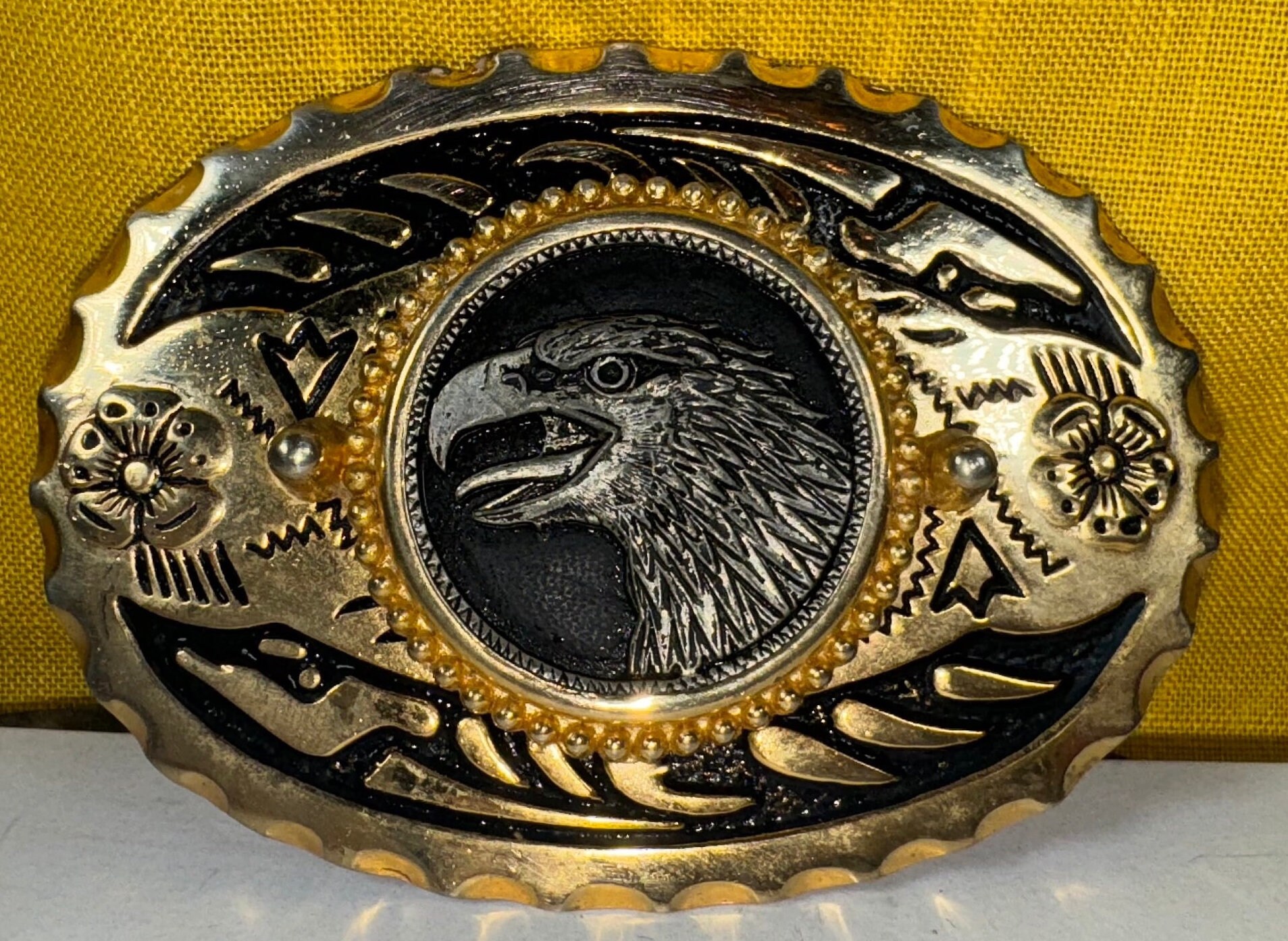 Eagle Belt Buckle Gold Color Belt Buckle With Eagle  display picture 1