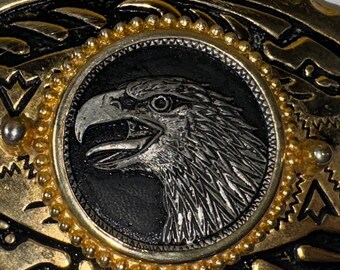 Eagle Belt Buckle Gold Color Belt Buckle With Eagle  display picture 2