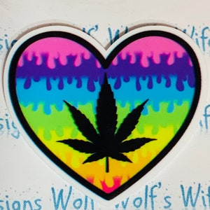 Marijuana rainbow pot feuille Weed feuille résine marijuana Résine de bourgeon de résine 420 stoners unissent