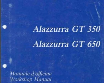 Manual de taller de motocicletas oem Ducati Cagiva Alazzurra GT 350 GT 650 1984-1991 Servicio de reparación de motocicletas 161 páginas Total de años