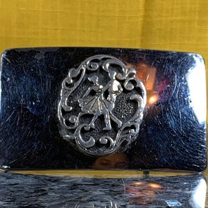 square dancing polka dancing salsa tango ballroom dancing couple dancing belt buckle metal two tone belt buckle fits 1 1/2 inch belt