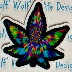 Acid trip pot pot pot feuille résine marijuana résine weed leaf Resin 420 bud feuille kaléidoscope de couleurs