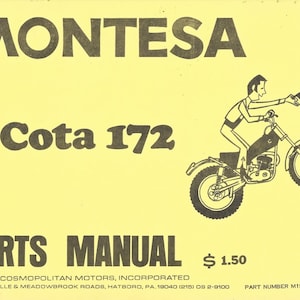 Montesa Cota 172 19M Onderdelen Handleiding PDF 53 Pagina Digitale Handleiding 1975-1980 CD Disk