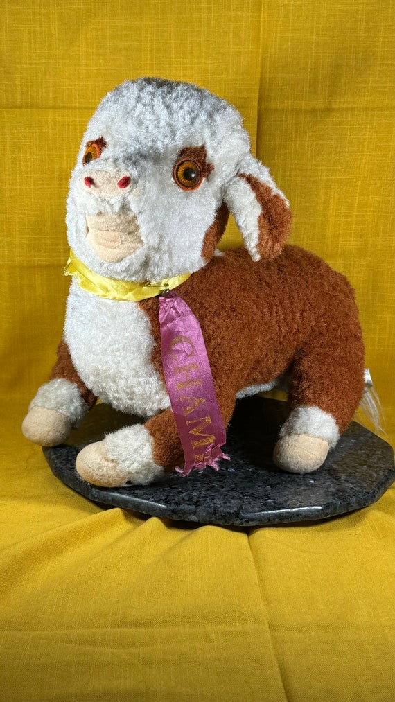 Vintage the Rushton Company Champion Ribbon Winner Cow or Bull