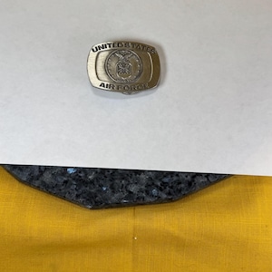 Siskiyou buckle co. made in Willams Oregon United States Air Force belt buckle