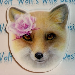 Résine de renard BoHo, résine foxy, résine boHo, résine animale Woodland mignonne, résine plane en plastique