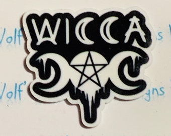 Wicca, wiccan, wicca resin, flat back planar resin, witch craft resin, triple goddess symbol