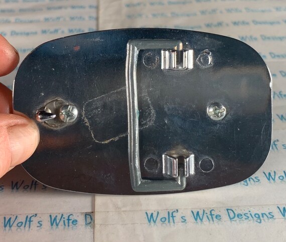 Red lined agate in a rectangular metal silver col… - image 8