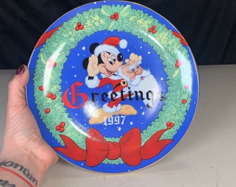 Disney Christmas Plate 1997 - Etsy