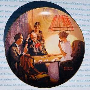 Knowles collector plate Norman Rockwells lights campaign series titled This is the room that light made plate number 13914 C no box no COA
