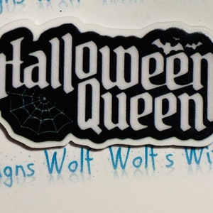 Halloween Queen, Halloween, Halloween resin, Halloween flat back planar resin, plastic resin, Gothic resin, witch resin, pumpkin resin