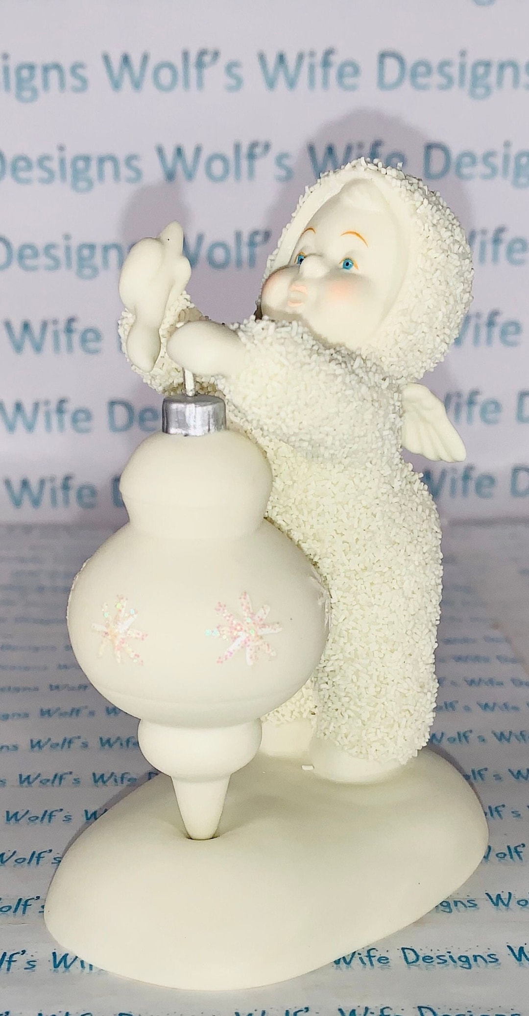 Snowbaby Snowbabies Adding a Finishing Touch Ornament Turns Etsy Canada