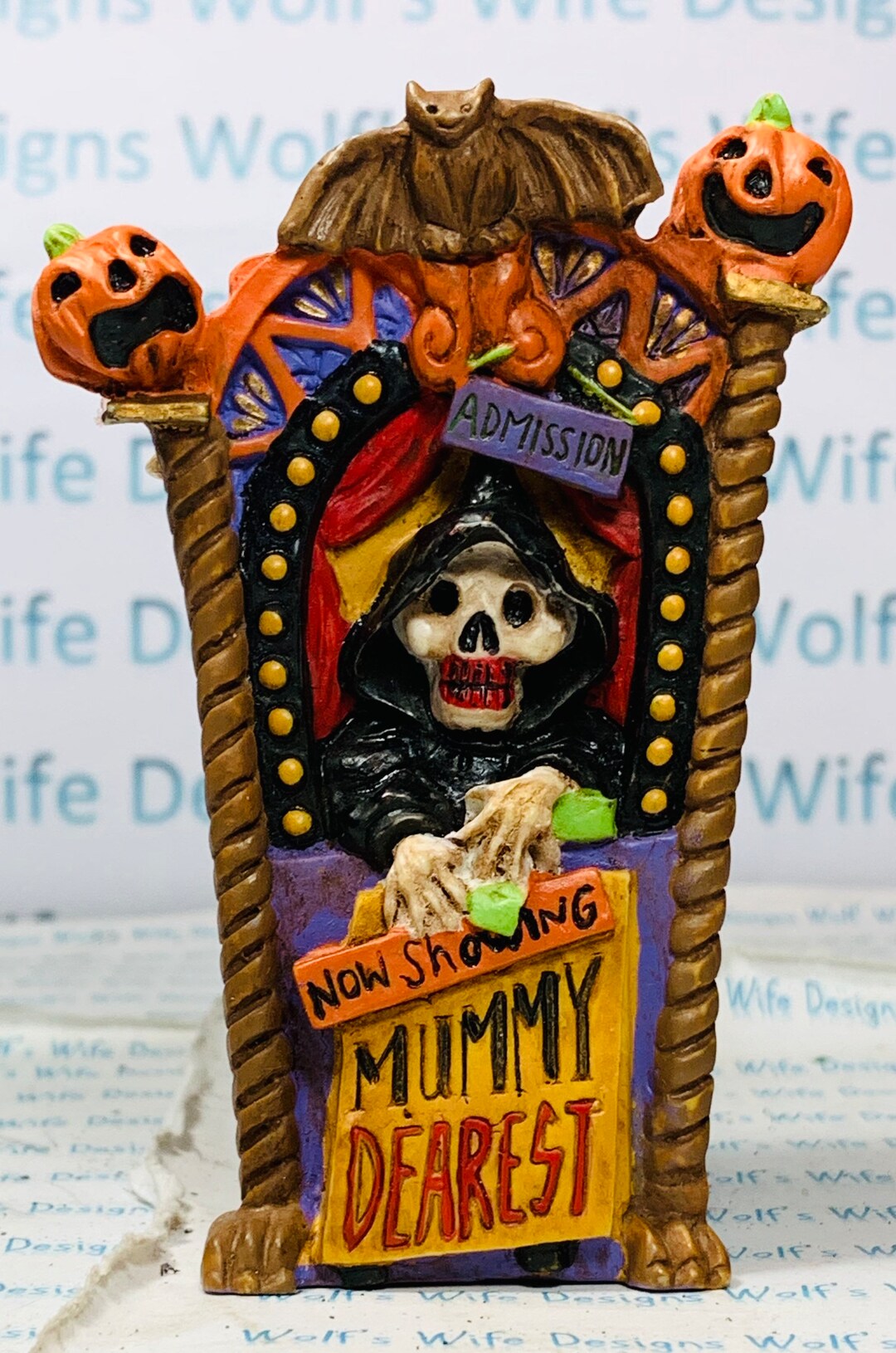 Mummy Dearest Ticket Booth for a Miniature Halloween Town for Etsy