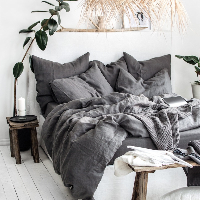 Gray Bedding - Etsy