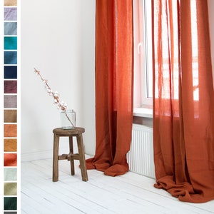 Terracotta curtains | Fertiggardinen