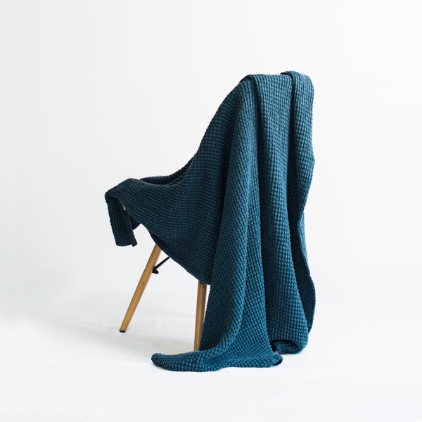 Blue Pattern Throw Blanket Etsy
