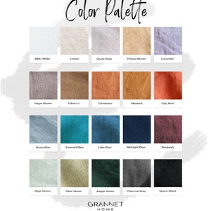 linen curtains color palette