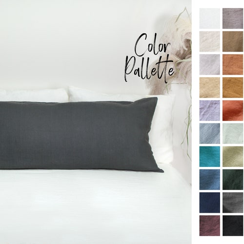 Linen Body Pillow Cover. Linen Pillow Case for Body Pillow. Etsy