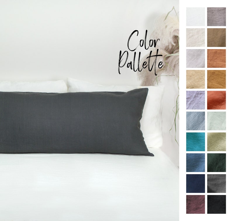 Linen Body Pillow Cover. Linen Pillow Case for Body Pillow. Etsy