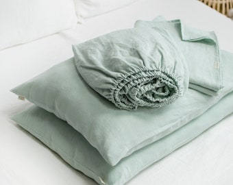 Set Lenzuola King Size 4 Pezzi - Verde Russo, Microfibra Morbida, Con Tasca Profonda - Foto 6