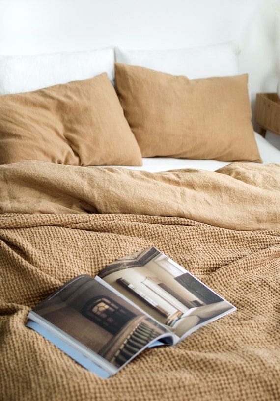 Beige waffle blanket hotsell