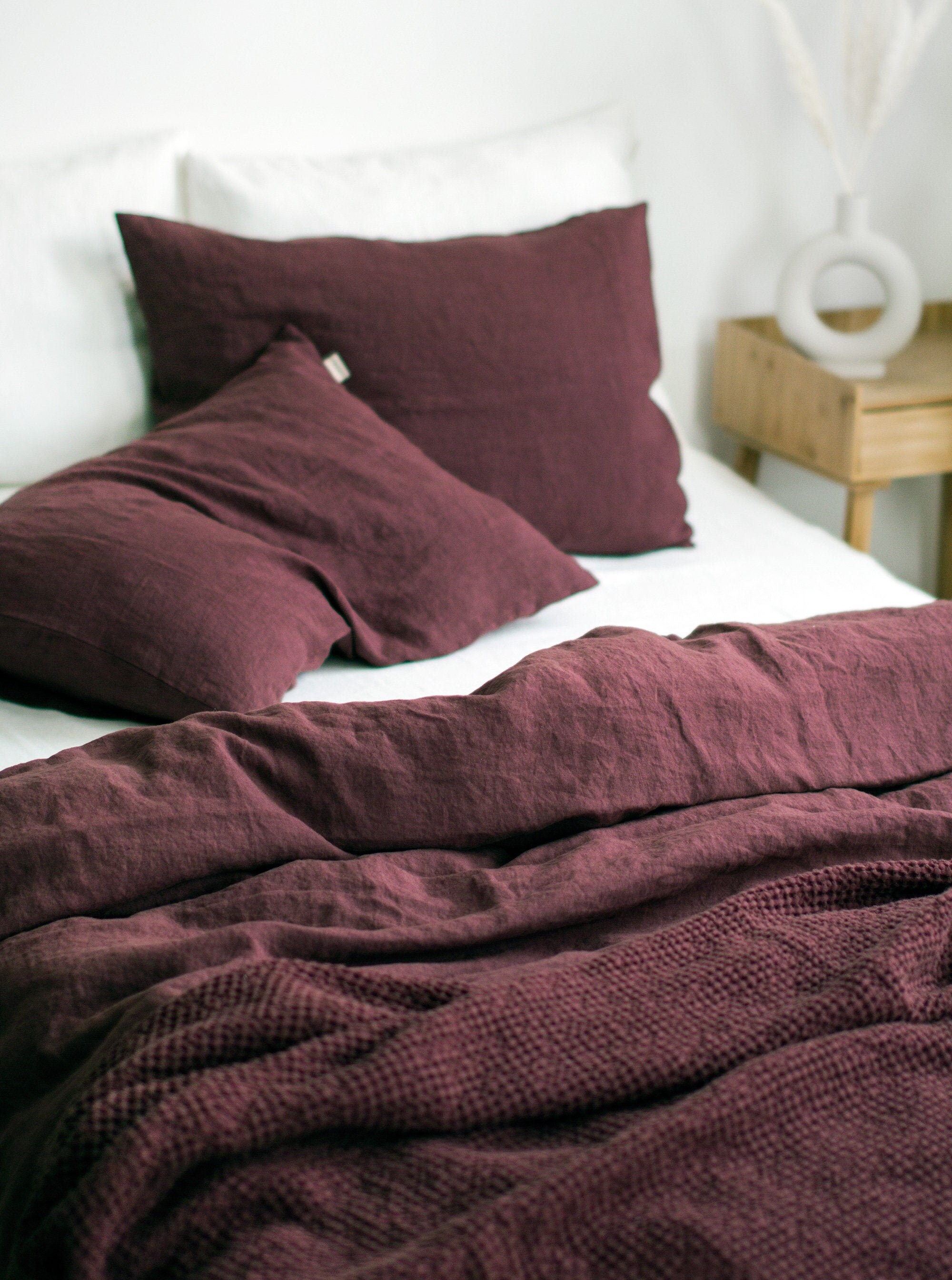 Burgundy euro shams online