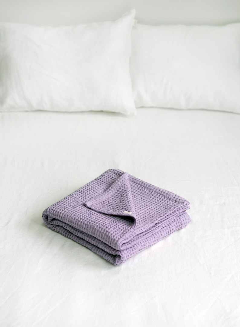 LAVENDER BABY LINEN Blanket. Adorable Purple Soft Linen Etsy UK