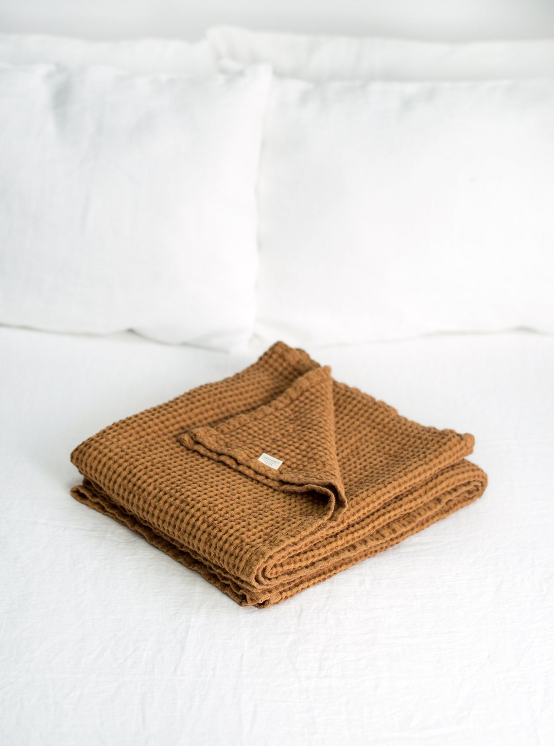CINNAMON WAFFLE BLANKET. Extra Soft Waffle Throw Blanket in Etsy