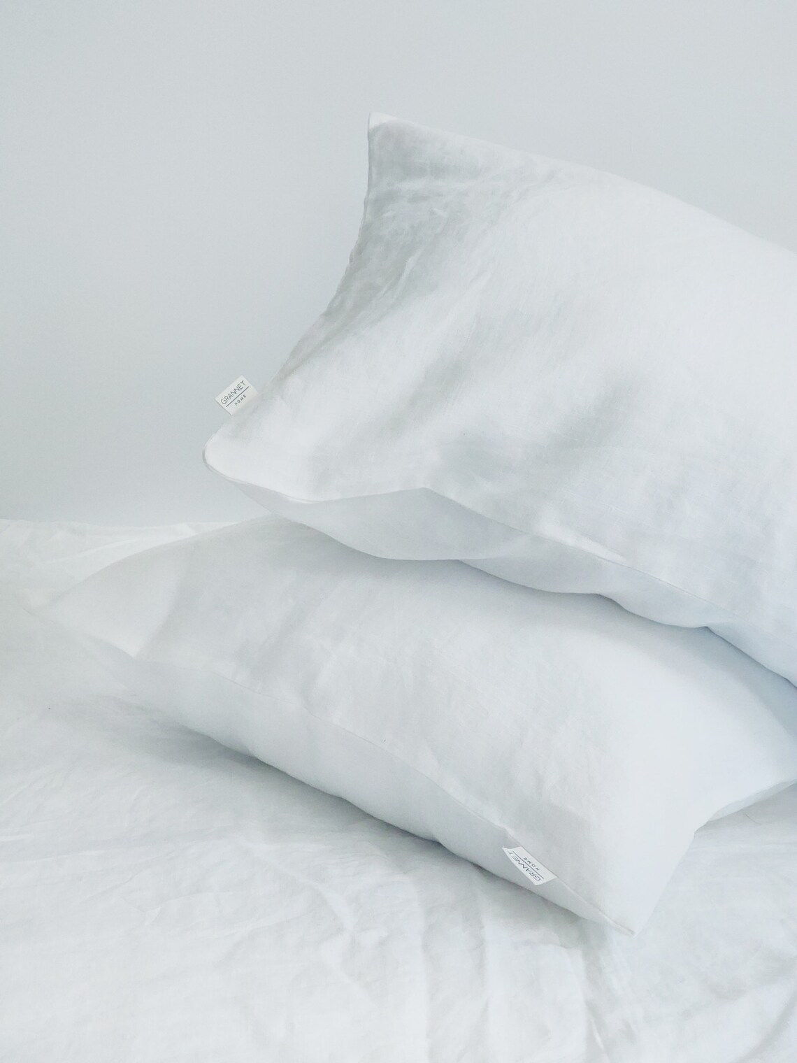 WHITE LINEN PILLOWCASE. Luxury Linen Pillowcase in Milky Etsy