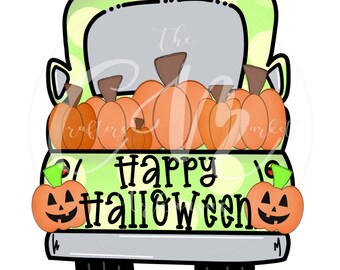 Halloween Pumpkin Trucks/fall trucks//Digital Sublimation File- ready to print PNG